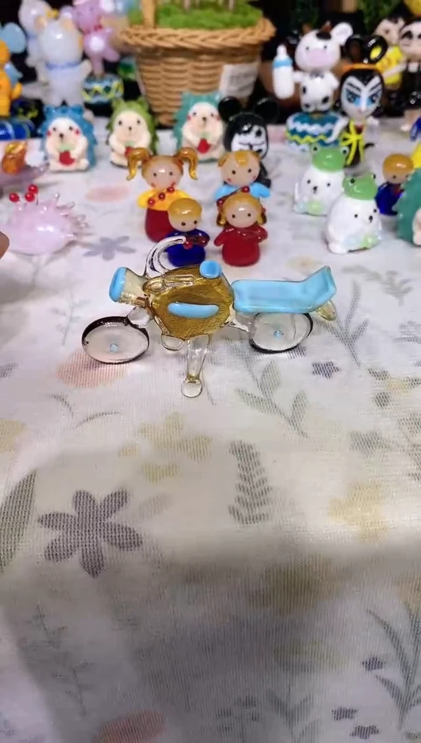 手工艺品琉璃简**乐摩托车