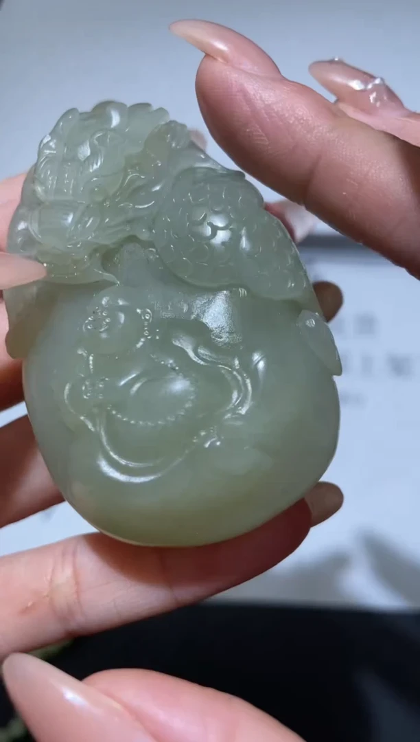 和田玉未镶嵌挂件294682