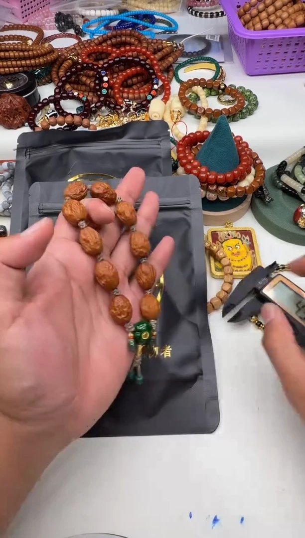 手串橄榄核手持带标大枣型素串