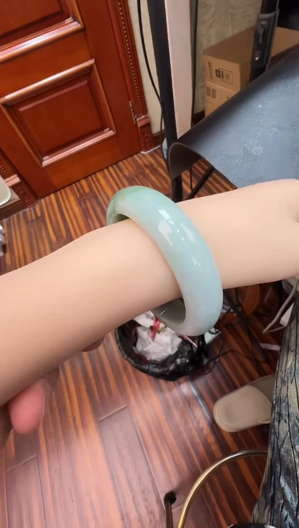 纯天然缅甸A货翡翠手镯52-53mm-11号
