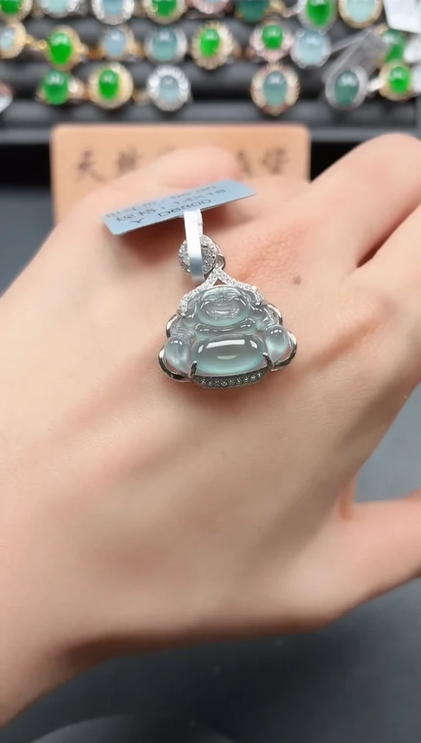 银S925镶嵌戒指翡翠111