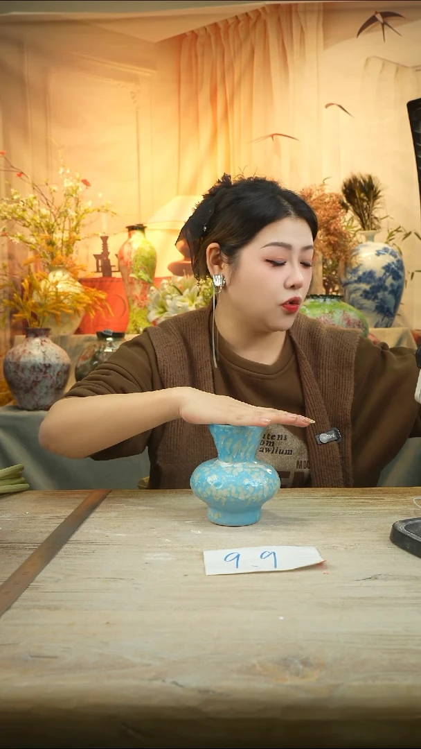 高14口8高温陶瓷花瓶花器
