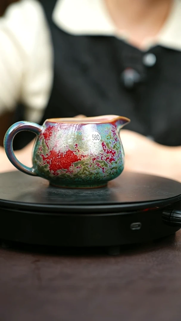 580#原矿钧瓷炉钧釉公道杯