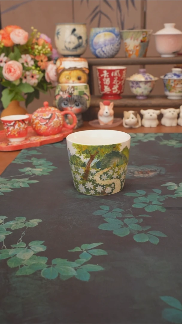 石一  乡间小路猪口杯