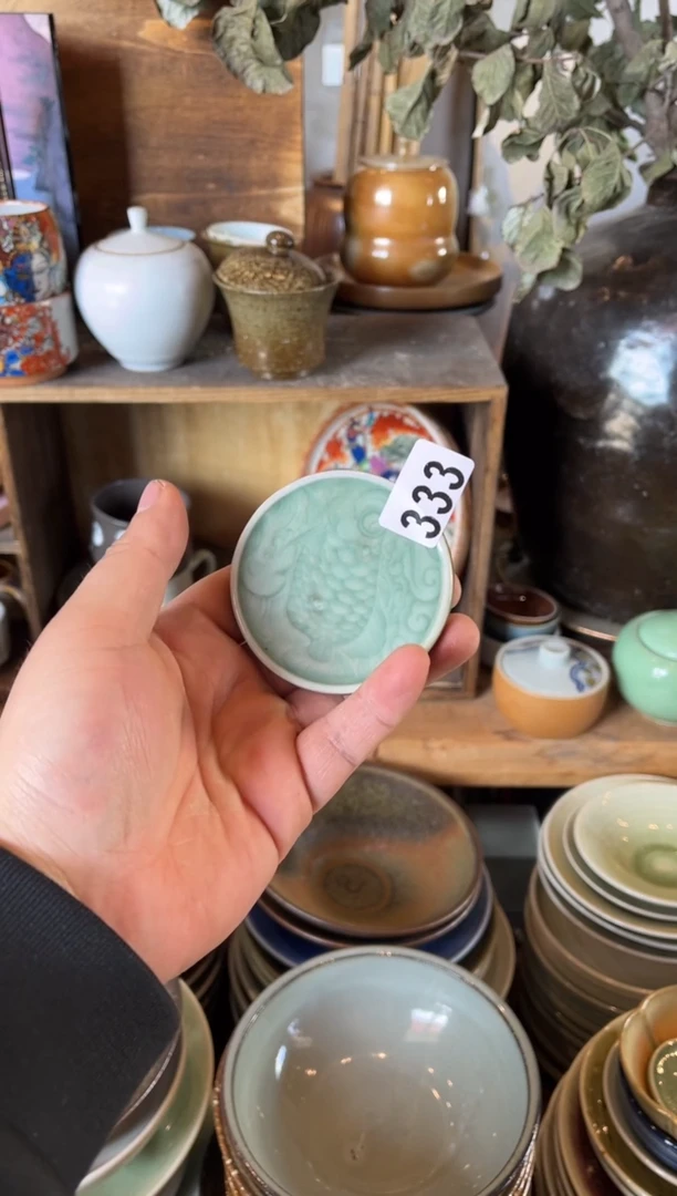 【闪购商品】瓷片333  微瑕龙鱼小碟（2个哦）