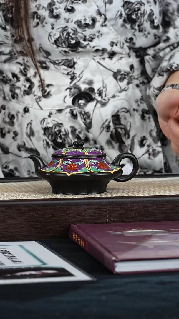 茶壶紫砂WSH筋纹虚扁