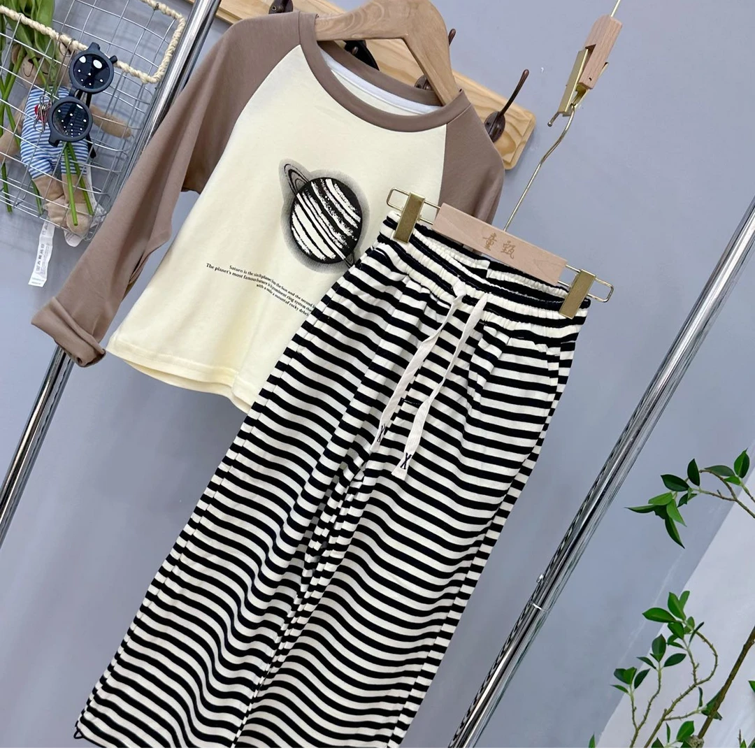 23011高端专享厚里春款休闲裤条纹