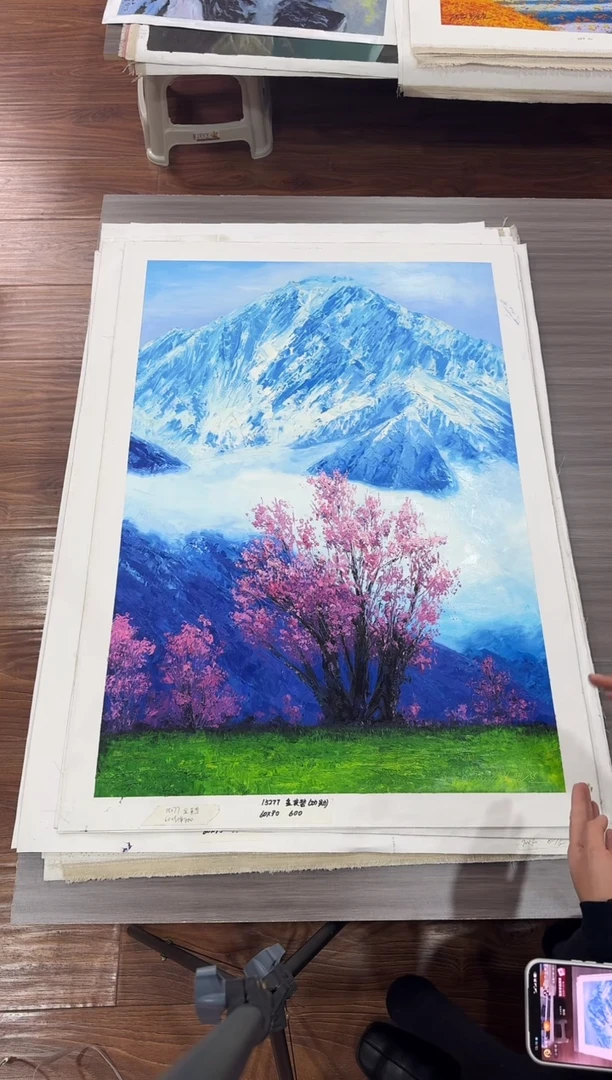 油画【73号】约90*60cm丨朝鲜原创纯手绘孤品油画丨顺丰包邮