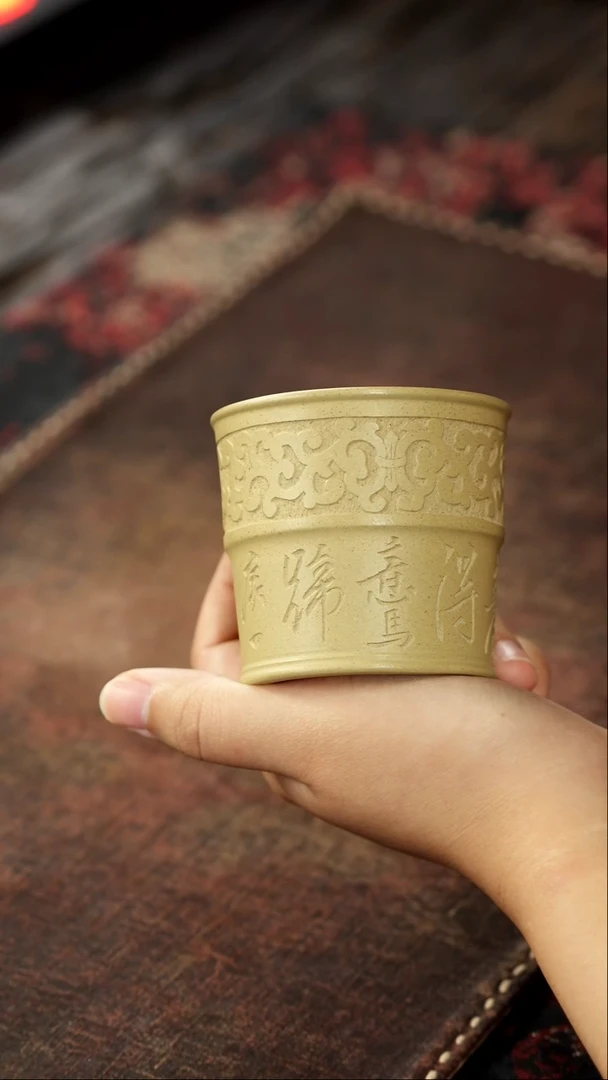 茶杯紫砂非遗茶器-春风得意