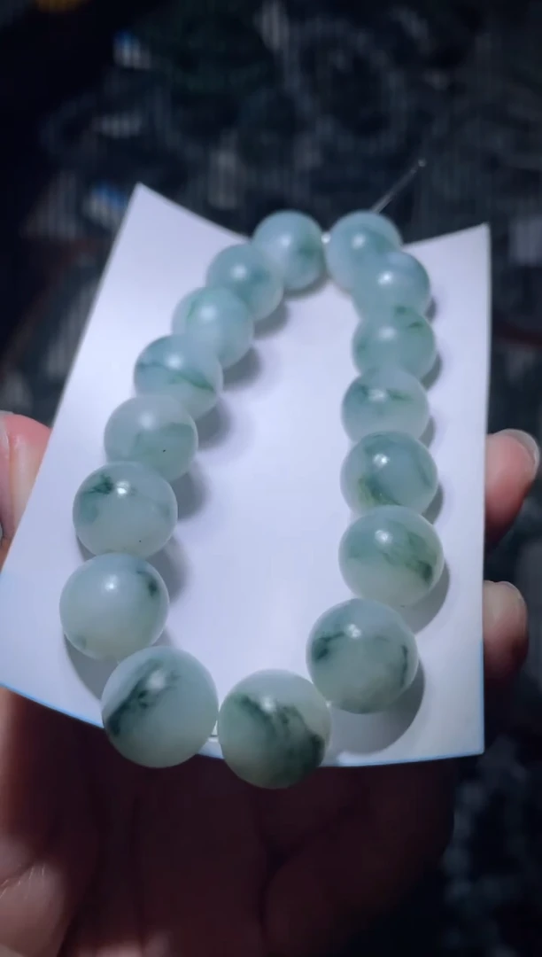 未镶嵌定制翡翠天然缅甸A货翡翠手串58