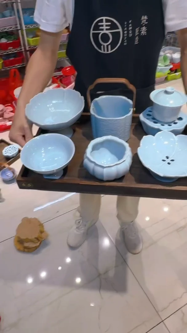 瓷片微瑕商品，介意勿拍-托盘⑥