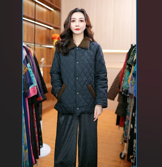 9077-18新款女士加厚外套
