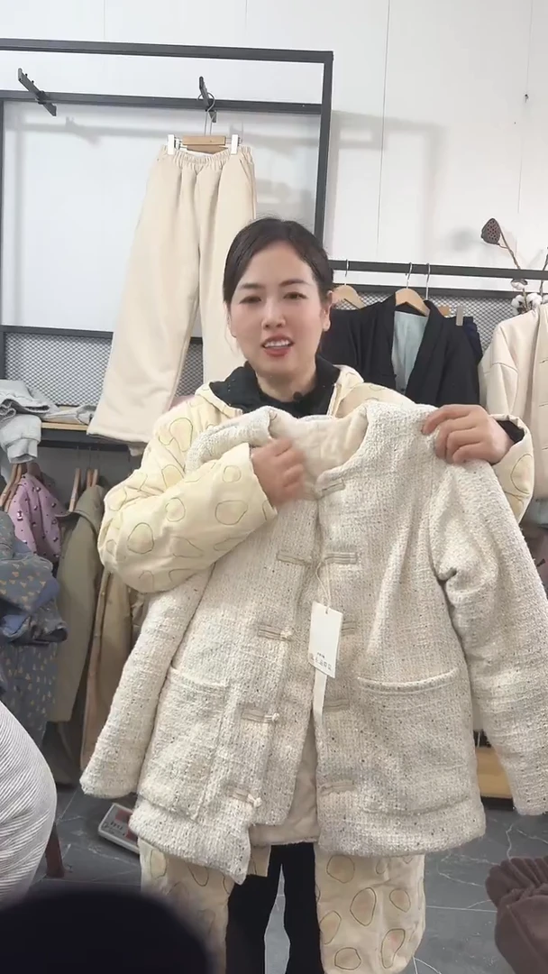 ?****?小香风无领棉衣.小码