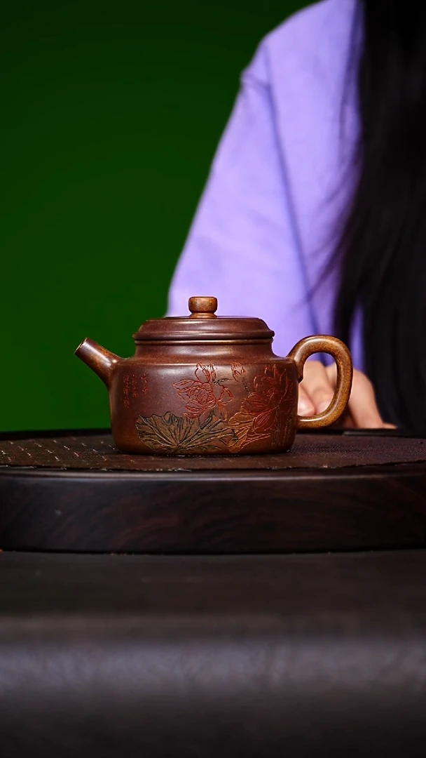 宜兴原矿高端紫砂 鸣远金砂280cc