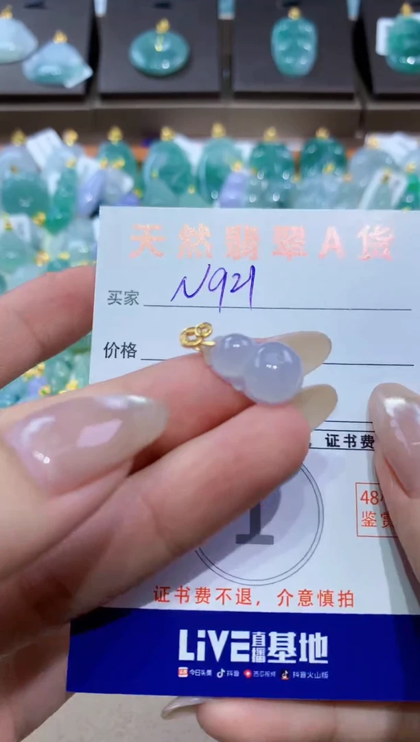颈饰未镶嵌翡翠天然缅甸翡翠A货挂件
