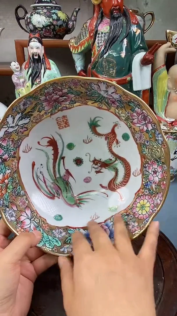 瓷片微瑕慎拍景德镇窑老厂瓷器单件