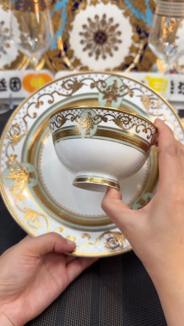 瓷片9英寸草帽盘4个+4.75英寸饭碗4个