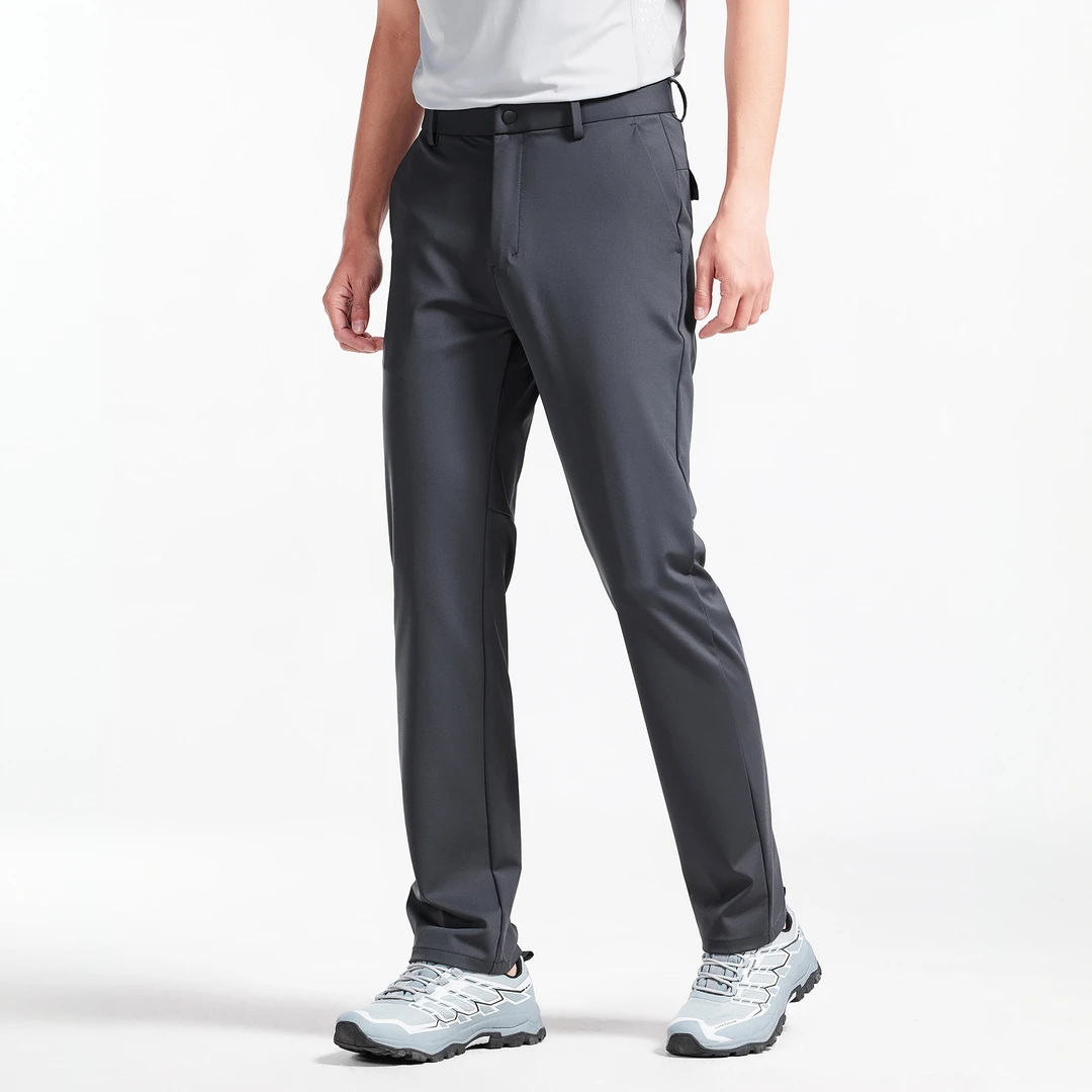 吉伦略索四面弹冰丝休闲裤男夏季薄款直筒通勤西裤垂坠感透气长裤