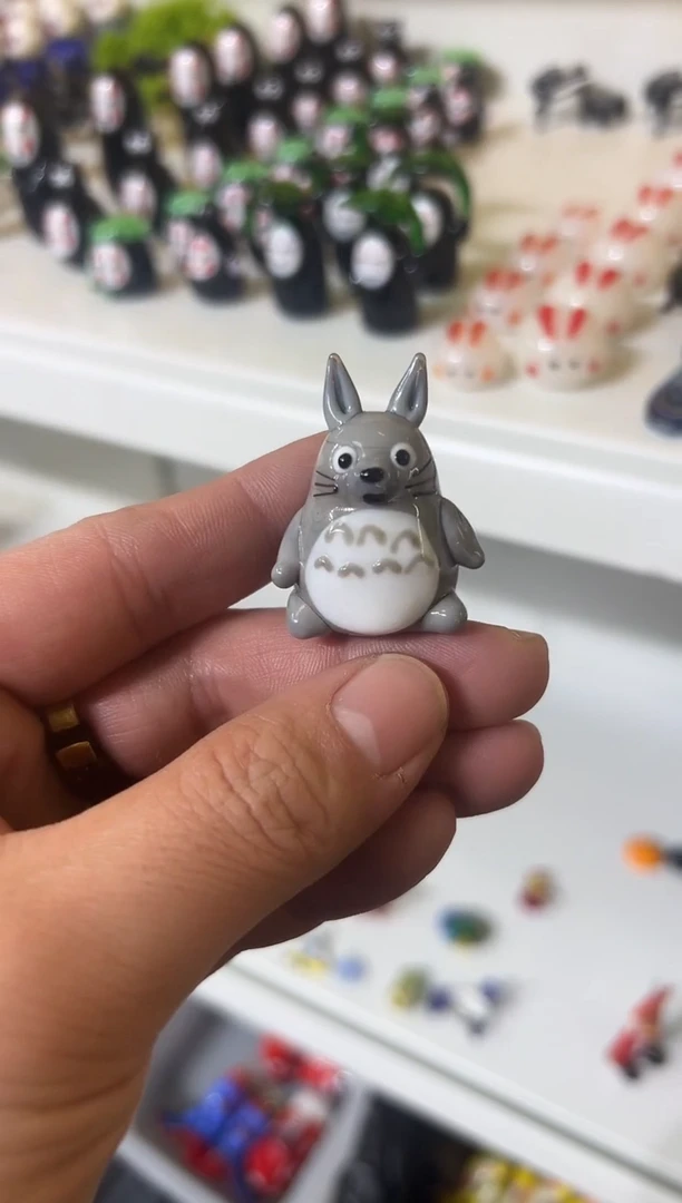 手工艺品琉璃龙猫