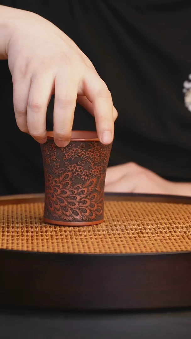 /宜兴全手工紫砂杯/