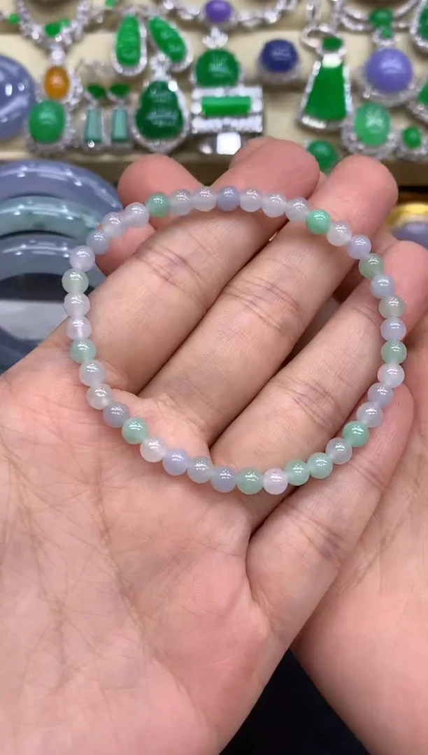 未镶嵌手串翡翠286-中国好珍宝