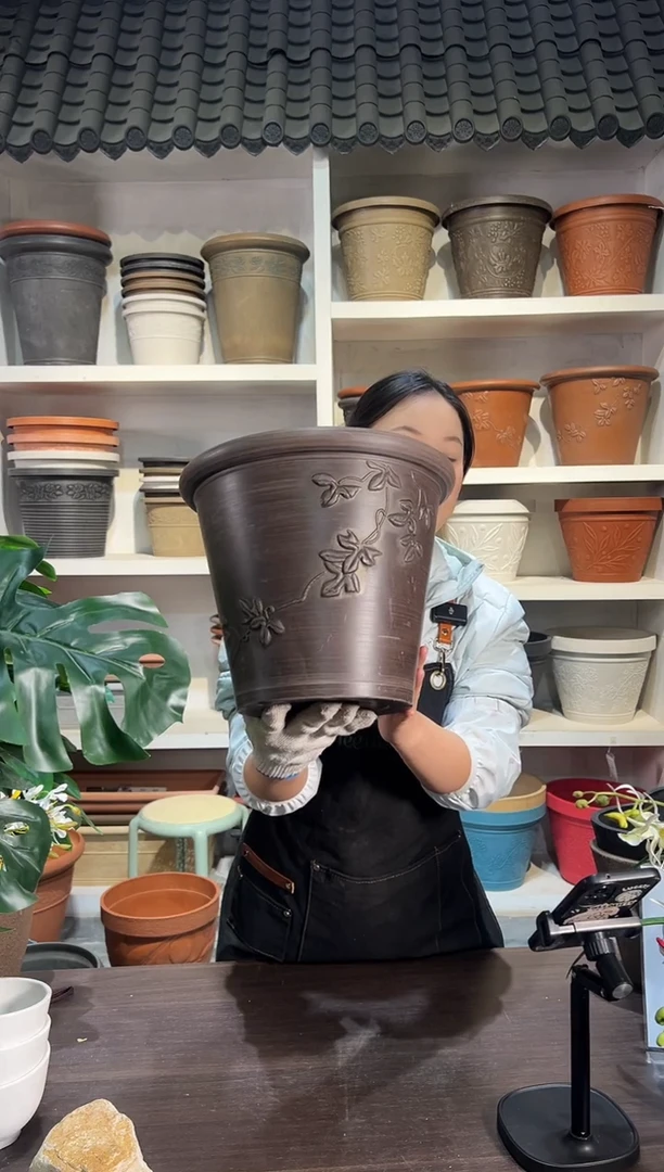 30*25.5/09A30/巧克力色/浮雕叶子外贸尾单