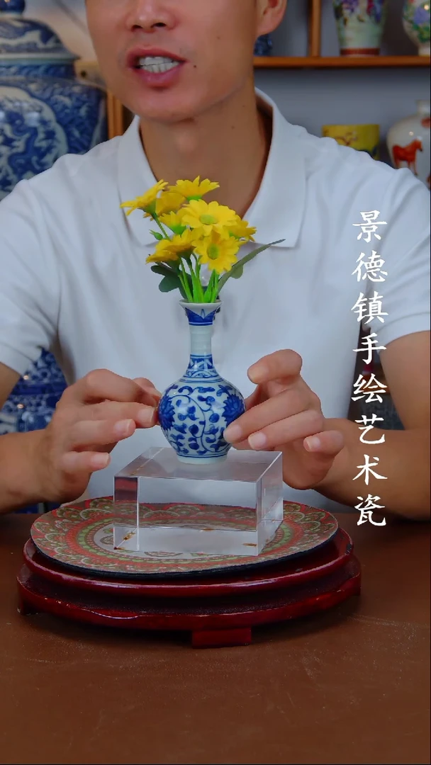 现代景德镇手工手绘陶瓷摆件1