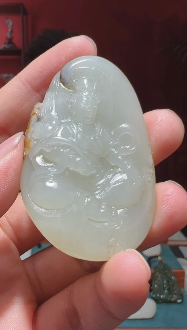 【闪购商品】和田玉吊坠(不含链)未镶嵌1