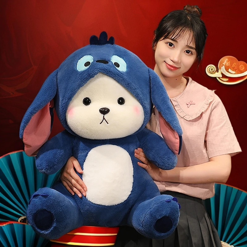 胖姆可可送女友可爱晚安小熊战士玩偶毛绒公仔玩具史迪仔礼物情侣