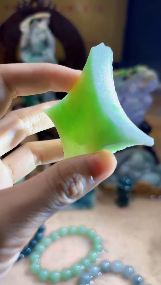 未镶嵌挂件翡翠A货柠优7004
