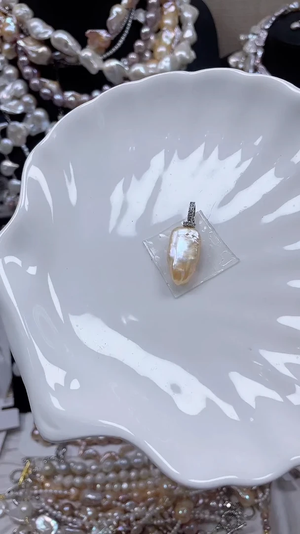 未镶嵌吊坠淡水珍珠【纯恬饰品】