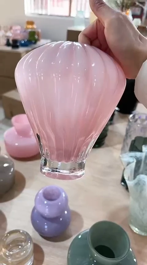 【闪购商品】玻璃粉色热气球