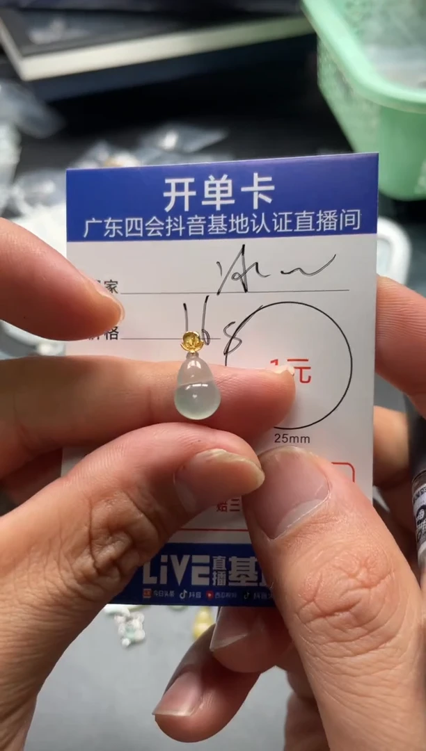 颈饰未镶嵌翡翠冰***卢挂件