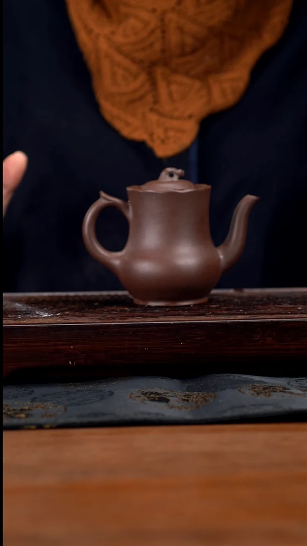【闪购商品】紫砂茶壶黄龙山原矿紫泥茄瓜壶5