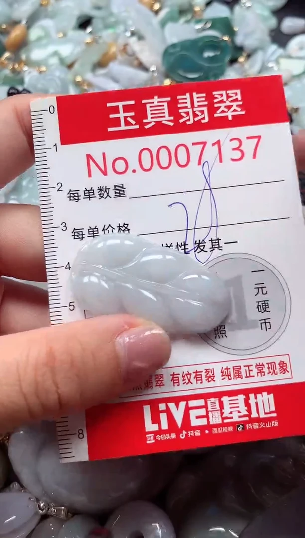 吊坠(不含链)未镶嵌翡翠7137