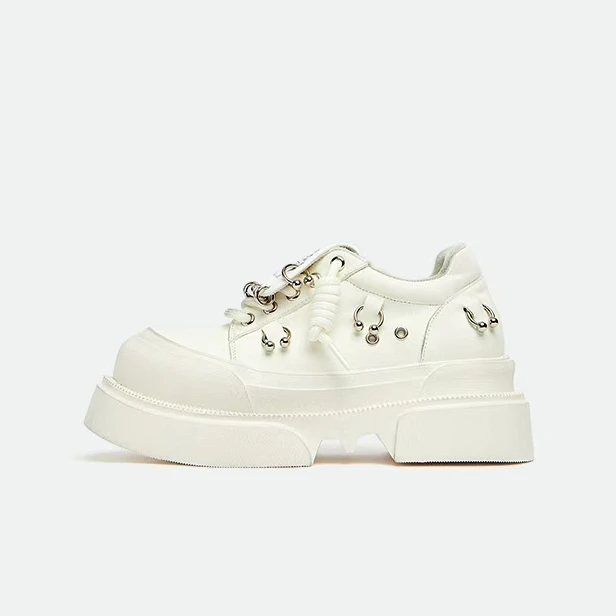 【周深同款】艺术家复古真皮厚底乐福皮鞋时尚百搭新款低帮德比鞋