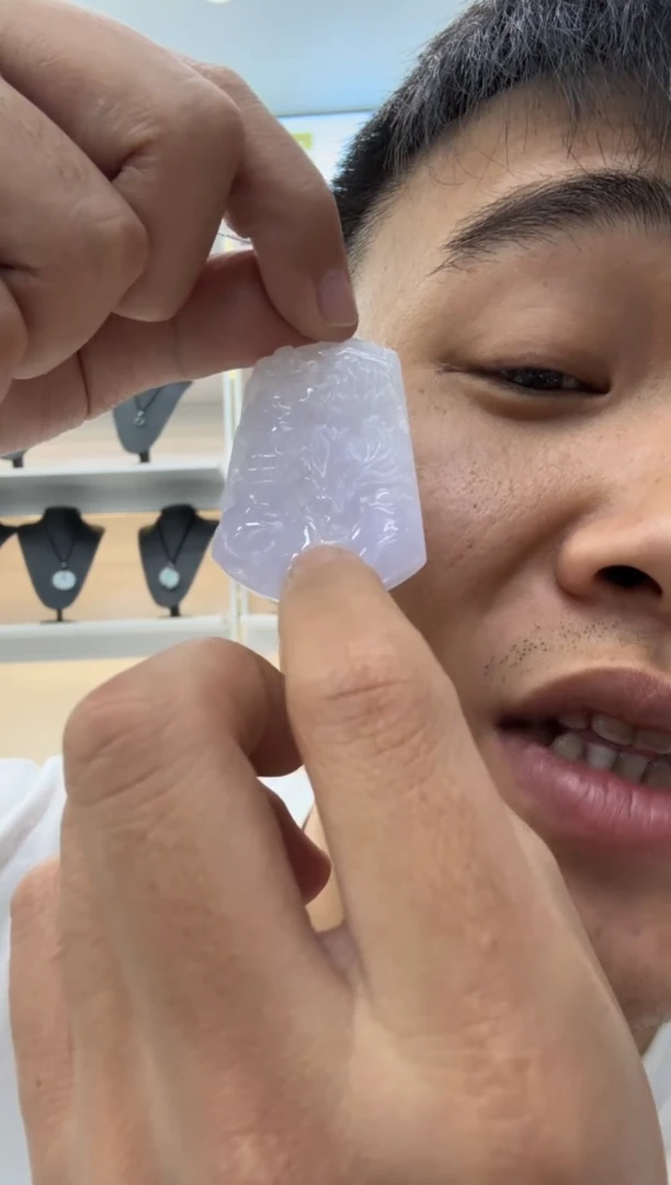 颈饰未镶嵌翡翠天然翡翠A货孤品一件