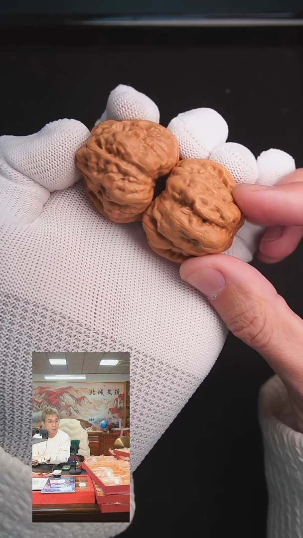 【闪购商品】文玩核桃把件9号38蛤蟆头  精修已打底