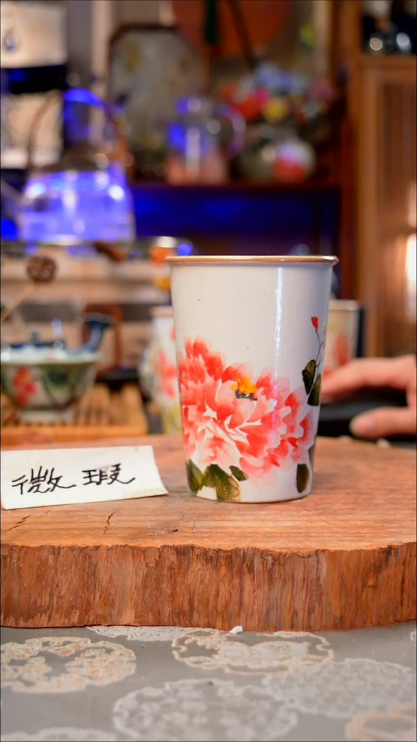 【闪购商品】摆件牡丹手工手绘手工手绘