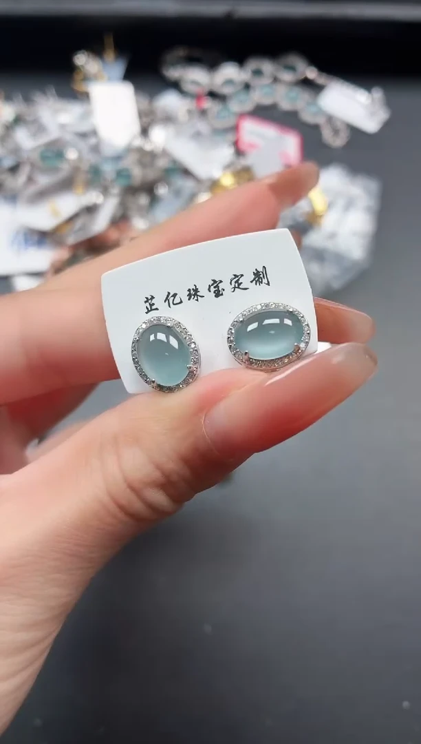 银S925镶嵌戒指翡翠11