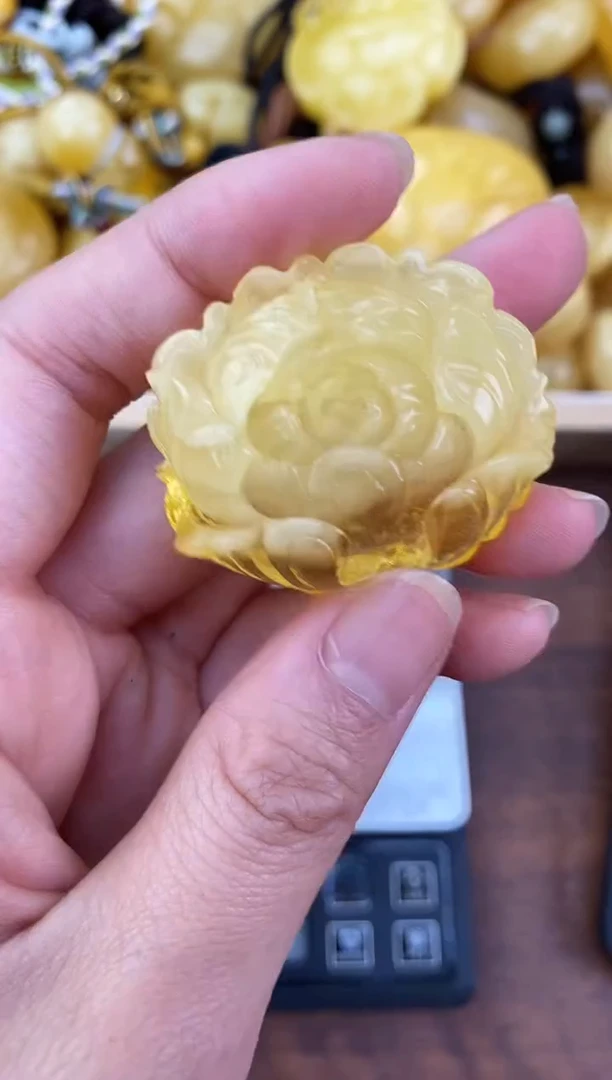 裸石琥珀未镶嵌天然琥珀蜜蜡