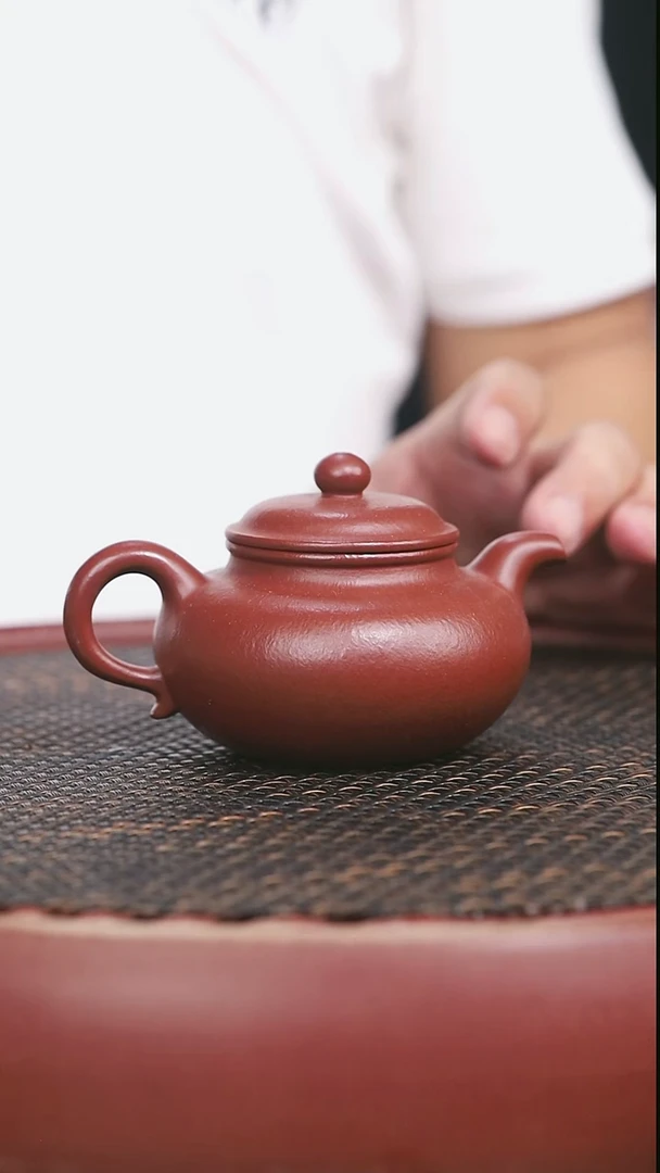 茶壶紫砂32号全手工朱泥仿古150CC