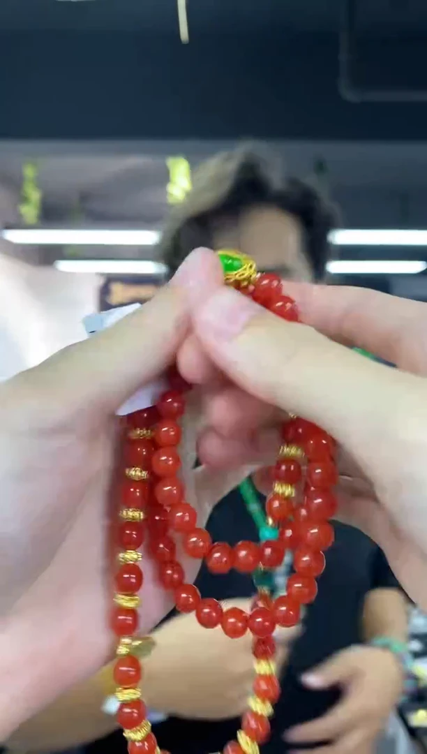南红玛瑙未镶嵌颈饰多样性发其一颜色微差