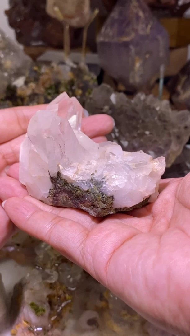 未镶嵌珠宝半成品水晶108号 193克花园水晶晶簇