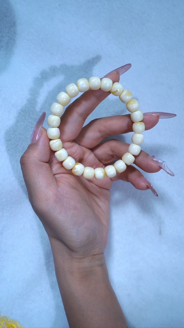 【闪购商品】蜜蜡手链未镶嵌收藏级9.2mm瓷白浓蜡少纹