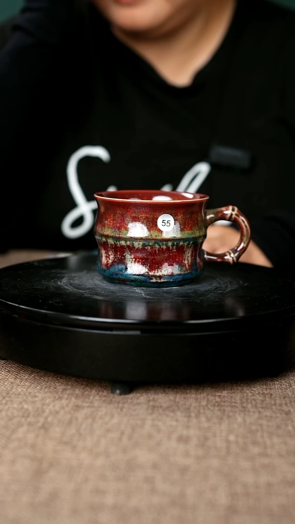 杯子用****455#李盼龙一级原矿钧瓷竹节马克杯
