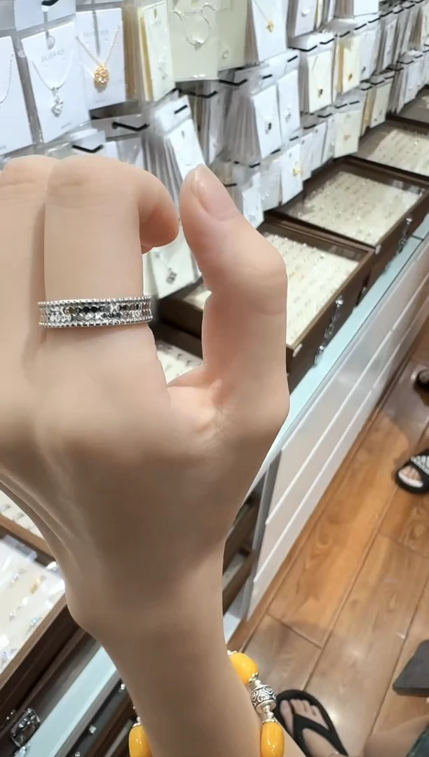 925银无波光粼粼戒指