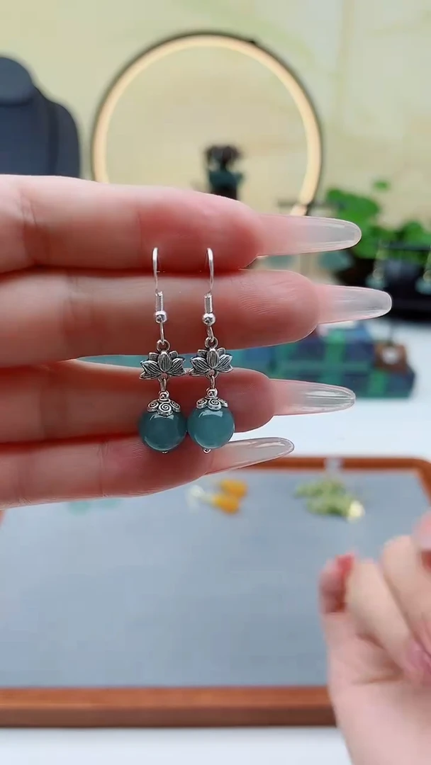 未镶嵌耳饰玛瑙/玉髓01