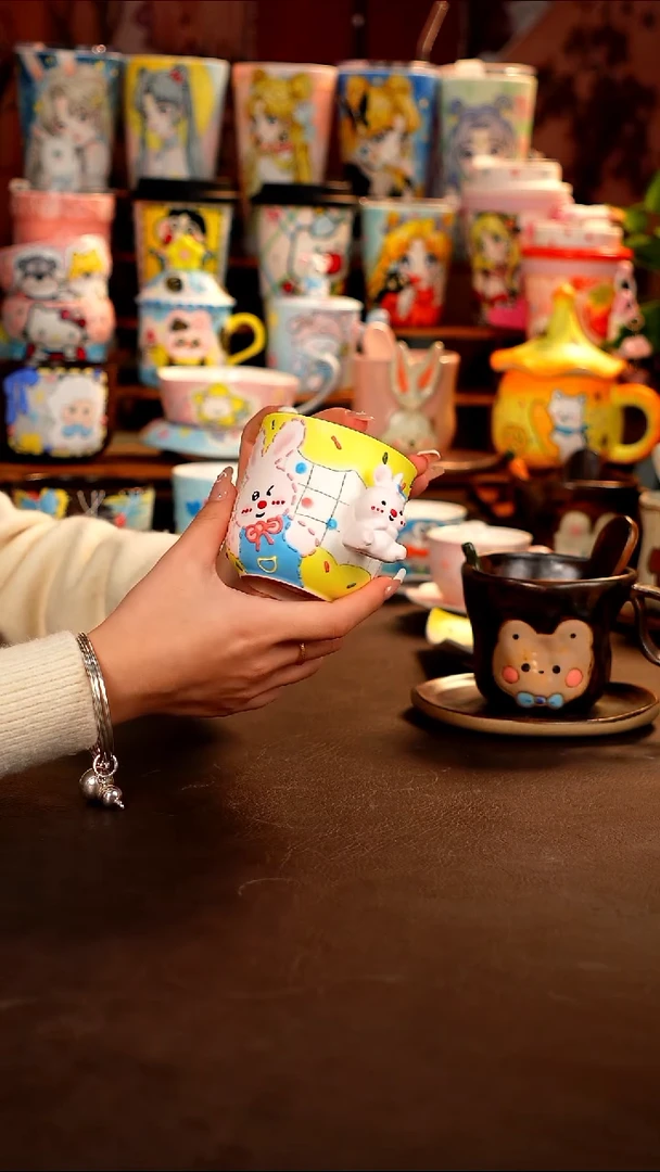 景德镇设计师款手绘杯杯