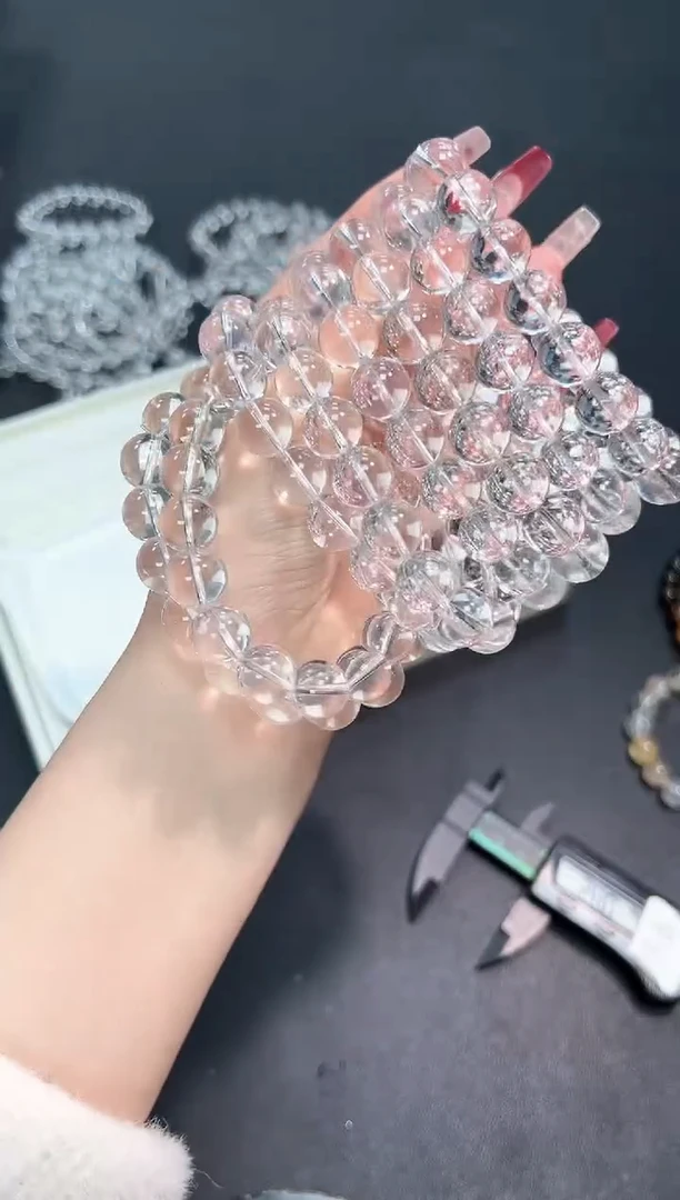 【闪购商品】水晶手串未镶嵌80o多样性发其一/1条12mm默认微瑕